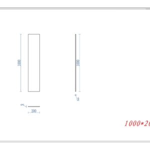 Stootbord Marmerlook 1000x200x9