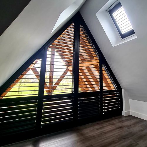 Shutters schuin